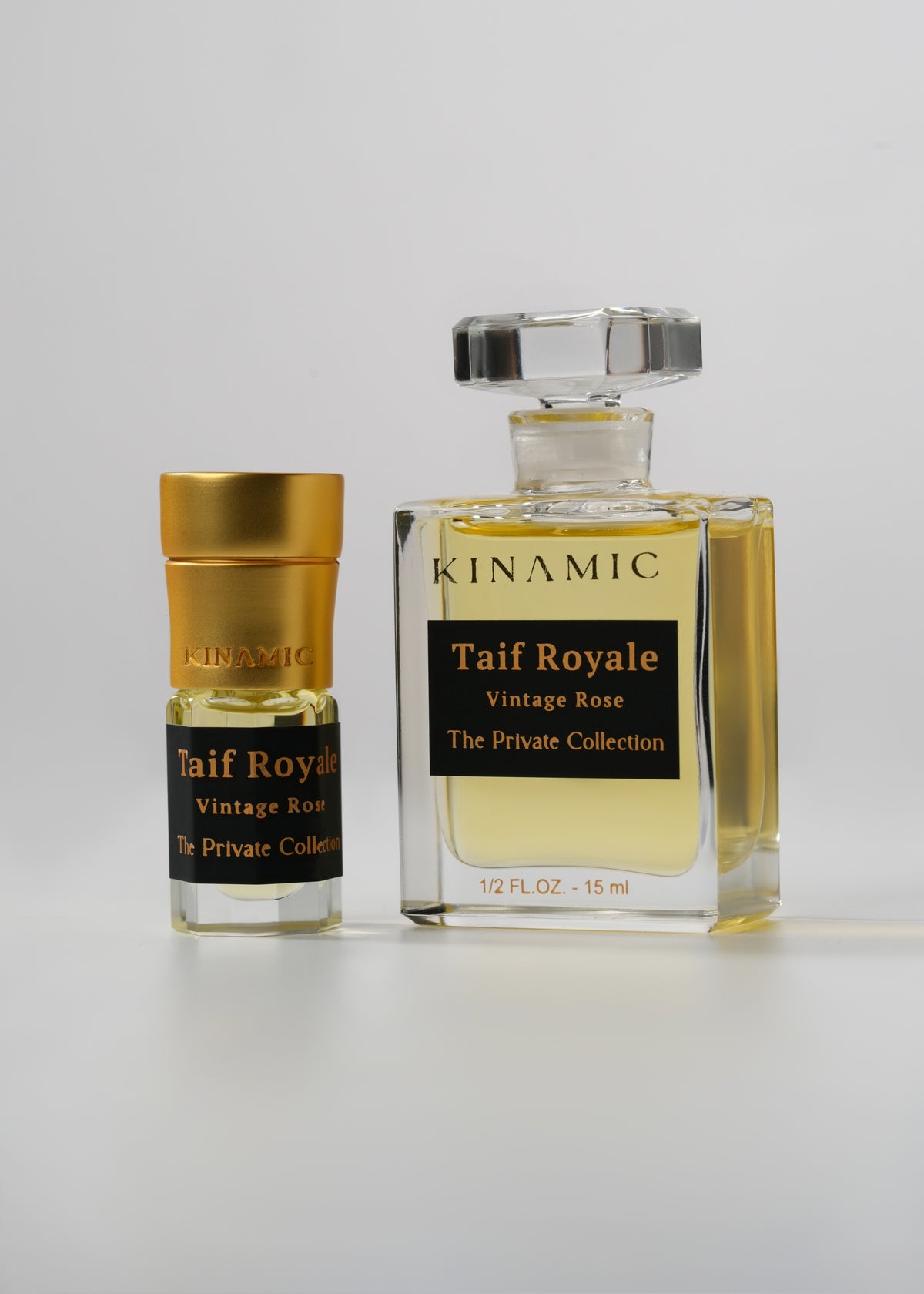 Taif Royale small and 15 ml bottles together