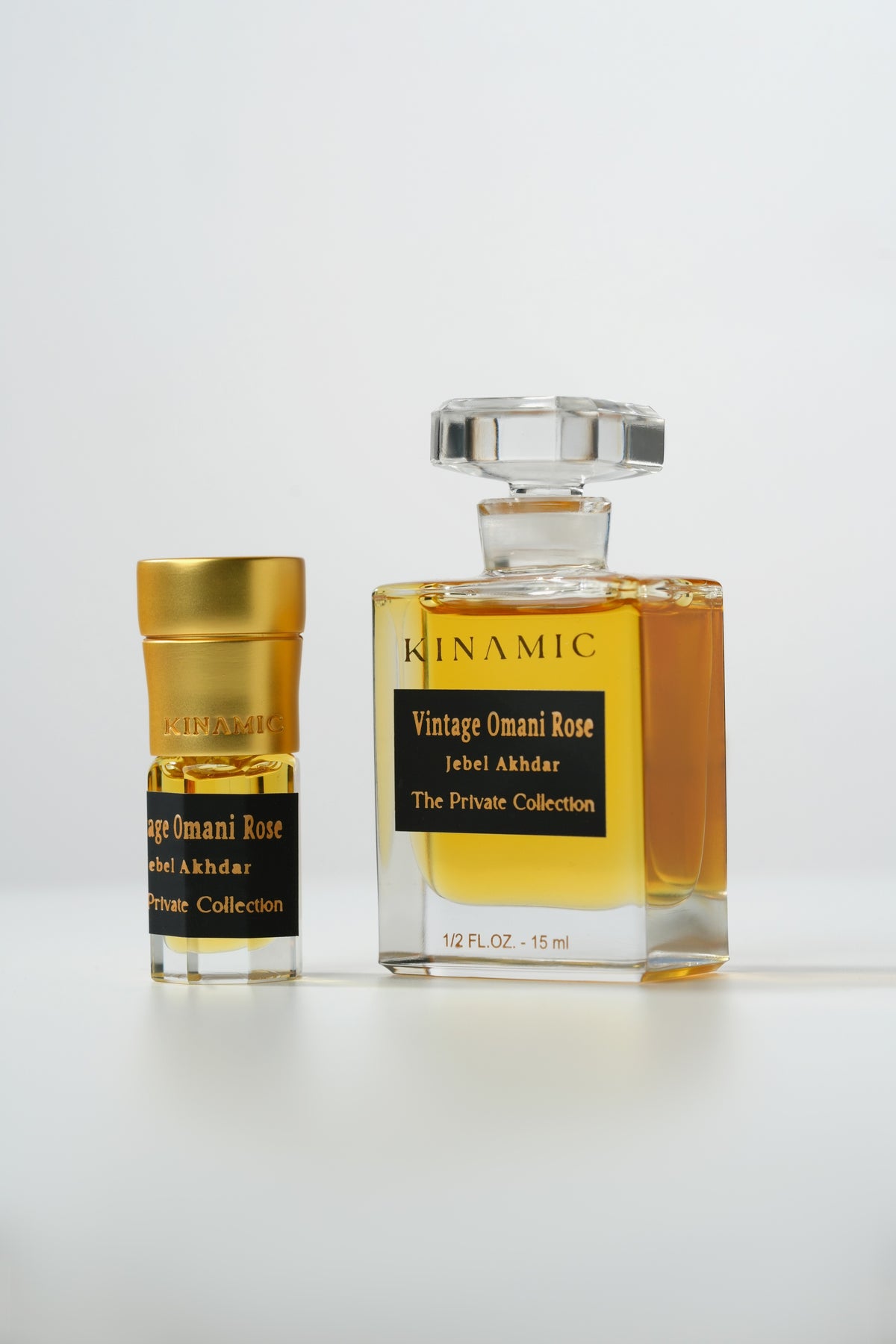Vintage Omani Rose small and 15 ml bottles together